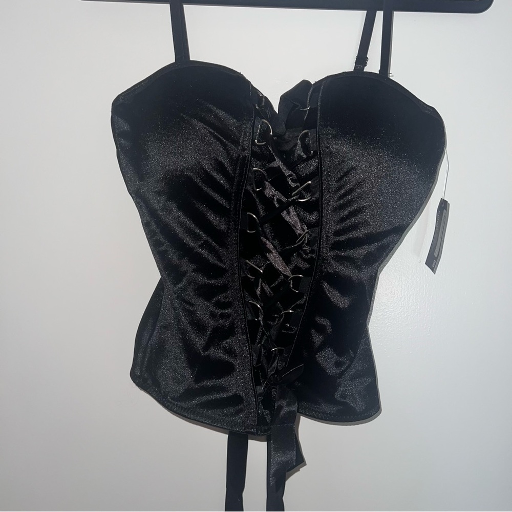 Black Lace Up Corset Spirit Halloween New with Tags (XL)